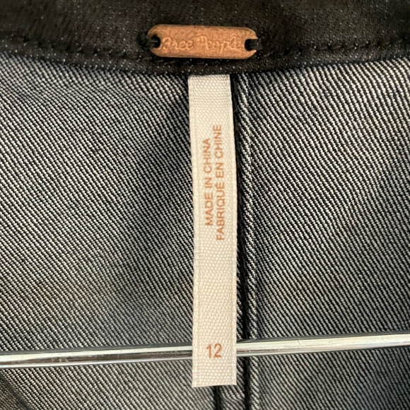 EUC Free People Black Denim Dress - Picture 5 of 7